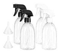 CARANNACLTD 4 Pezzi 500ml Spruzzino Nebulizzatore, Bottiglie Spray, Flaconi Vuoti, Grilletto Spruzzatore Riutilizzabile per Pulizia Giardino Acqua Parrucchiere Pulito Cucina