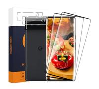 Carantee 2+2 Pack Vetro Temperato per Google Pixel 6 Pro, Fotocamera Posteriore, 3D Copertura Totale, a prova di bolle, 9H Durezza protezione schermo, Ultra HD Chiaro Pixel 6 Pro vetro protezione
