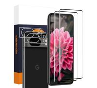 Carantee 2+2 Pack Vetro Temperato per Google Pixel 8 Pro 5G, Durezza 9H Anti Graffi, Copertura 3D integrale Vetro Protection+Fotocamera Vetro, Bubble Free, HD Touch Sensibile Pixel 8 Pro Protezione