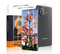 Carantee 2 + 2 pellicole protettive in vetro temperato per Samsung Galaxy S20 5G, copertura completa 3D, durezza 9H, antigraffio, ad alta trasparenza, ad alta risoluzione, ID delle impronte digitali