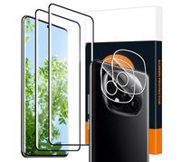 Carantee 2 + 2 pellicole protettive in vetro temperato per Xiaomi Redmi Note 14 Pro Plus 5G, ultra HD 9H durezza anti graffio anti olio Xiaomi Note 14 Pro Plus vetro protettivo 3D Curved ad alta