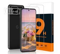 Carantee 2+2 Pezzi Vetro Temperato per Google Pixel 8A 5G, Durezza 9H Glass, Resistente agli Urti, Anti-Graffi Pixel 8A Protezione schermo, Facile da Installare, HD Chiaro Nessuna Bolla Vetro