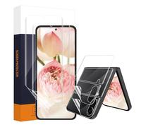 Carantee 2+2 TPU Vetro Temperato per Samsung Galaxy Z Flip 4/3 5G, 3D Full Cover protezione schermo+pellicola protettiva sul retro, 0,15 mm Touch sensibile senza bolle, HD antigraffio Z Flip 4 vetro