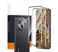 Carantee 2 pellicole protettive in vetro temperato per Honor 400 Pro 5G, con 2 protezioni per fotocamera, durezza 9H, bordo 3D, senza bolle, touch sensibile, trasparenza HD