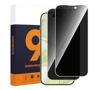 Carantee 2 pellicole protettive in vetro temperato per iPhone 16 Pro Max, impermeabili, privacy, protezione da sguardi indiscreti, durezza 9H, infrangibile, 2,5D, anti-spy, per iPhone 16 Pro Max