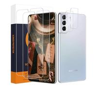 Carantee 2 pellicole protettive in vetro temperato per Samsung Galaxy S22 5G + 2 protezione della fotocamera, durezza 9H, copertura 2,5D, tocco sensibile, nessuna bolle, 0,33 mm ad alta definizione