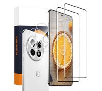 Carantee Confezione da 2 + 2 pellicole proteggi schermo per Oneplus 13 5G con pellicola protettiva per obiettivo della fotocamera, senza bolle, durezza 9H, antigraffio, ultra resistente, 0,33 mm HD