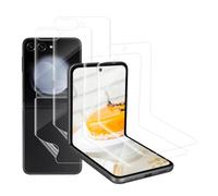 Carantee Confezione da 2 + 2 pellicole protettive in TPU per Samsung Galaxy Z Flip 5 5G, flessibile, antigraffio, senza bolle, compatibile con custodie, copertura completa HD da 0,15 mm Z Flip 5