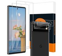 Carantee Pellicola protettiva in vetro temperato per Google Pixel 6A 5G, durezza 9H, antigraffio, anti-bolle, taglio di precisione, 2,5D Edge, compatibile con le custodie