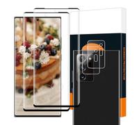 Carantee Vetro temperato per Samsung Galaxy Note 20 Ultra 5G, | 2+2 Pack 9h durezza vetro protezione+fotocamera film, 3D a schermo intero, HD Bubble Free Note 20 Ultra protezione schermo
