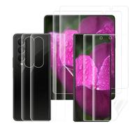 Carantee Vetro Temperato per Samsung Galaxy Z Fold 4 5G Protezione schermo, Anti Graffi, 3D Senza Bolla Touch Sensibile, 2+2 Pack 0,15 mm TPU HD Chiaro Z Fold 4 Vetro Protection+Pellicola Protettiva