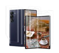 Carantee Vetro Temperato per Samsung Galaxy Z Fold 7 5G, 2+2 pezzi Anti Graffi Vetro Protezione+Vetro Protettivo Posteriore A Prova Bolla Morbido TPU Film, Ultra HD Z Fold 7 Protezione Schermo