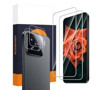 Carantee Vetro Temperato per Xiaomi 15 5G Film, 2.5D bordo rotondo Vetro Protection, Bubble Free, Durezza 9H antigraffio, HD Ultra Trasparente Xiaomi 15 Protezione dello schermo+Fotocamera Vetro(2+2