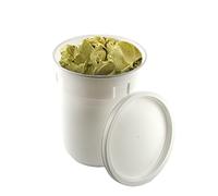 CARAPINA CONTENITORE CILINDRICO PER GELATO + COPERCHIO, PER VETRINA CONTENITORE A POZZETTO ROTONDO PER USO PROFESSIONALE PER GELATERIE E PASTICCERIE (5)