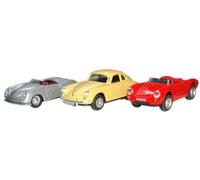 Cararama PN002 3 Auto Set Porsche 1, 356B 550A 1/72 Scala T48Post