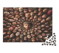 Caras jóvenes Puzzle 1000 Piezas De Cartón Grueso Rompecabezas DIY Anti Estrés Adultos Para Pasatiempos En Casa Como Regalo Original 52x38cm/1000pcs