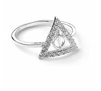 Carat Harry Potter, anello dei Doni della Morte (S), argento Sterling, cristalli, Argento sterling, Cristallo