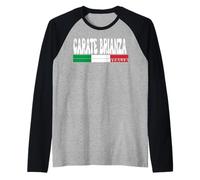 CARATE BRIANZA City Italia Vintage Bandiera Italia Viaggi Amanti Maglia con Maniche Raglan