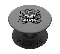 Carate Octopus - Cintura nera in tutti e otto gli arti Pulpo PopSockets PopGrip Adesivo