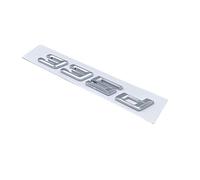 Carattere 316d 318d 320d 325d 328d 330d 335d GT ABS Numeri Lettere Emblema Compatibile for BMW Serie 3 E90 E46 F30 Adesivo for logo for bagagliaio di un'auto (Color : Silver 335d)