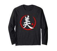 Carattere Kanji parola giapponese "bellezza" Maglia a Manica
