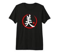 Carattere Kanji Parola Giapponese Bellezza Maglietta Premium