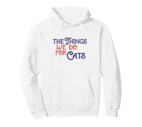 Carattere The Things We Do for Cats Royal Blue/Orange Felpa con Cappuccio