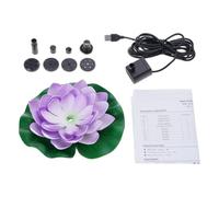 Caratteristica delle pompe della fontana di energia solare, USB viola, B | Modello di ninfee per abbellire il giardino degli uccelli e la decorazione di stagni