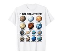 Caratteristiche del Pianeta Tabella educativa della Scienza Spaziale Maglietta