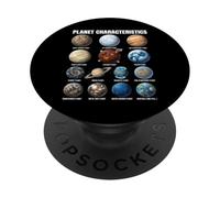 Caratteristiche del pianeta Tabella educativa della scienza spaziale PopSockets PopGrip Adesivo