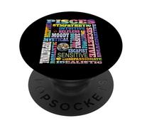 Caratteristiche dell'oroscopo del segno zodiacale dei Pesci PopSockets PopGrip Adesivo