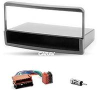 CARAV 10-048-9-6 - Mascherina autoradio 1 DIN per Fiesta, Focus; Galaxy; Mondeo; Transit/S-Type con Pocket + ISO e cavo adattatore antenna