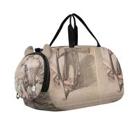 Caravaggio Basket Fruit Duffle Bags per viaggio Tote Weekender Pernottamento Carry on Duffel per ragazzi con scomparto per scarpe, Boucher stampe Giovane signora Danza, classico