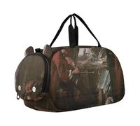 Caravaggio Basket Fruit Duffle Bags per viaggio Tote Weekender Pernottamento Carry on Duffel per ragazzi con scomparto per scarpe, Stampa ritratto pittore Francois Boucher, classico