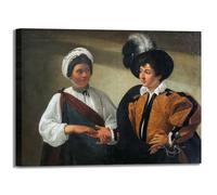 Caravaggio buona ventura 2 design quadro stampa tela dipinto telaio arredo casa