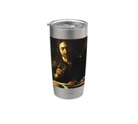 Caravaggio - Cena a Emmaus #2 Bicchiere termico in acciaio inox doppia parete