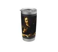 Caravaggio - Cena a Emmaus #2 Bicchiere termico in acciaio inox doppia parete
