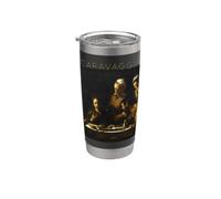 Caravaggio - Cena da Emmaus Bicchiere termico in acciaio inox doppia parete
