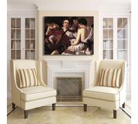 Caravaggio concerto di giovani quadro stampa tela dipinto telaio arredo casa
