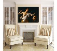Caravaggio Davide con testa Golia quadro stampa tela dipinto telaio arredo casa