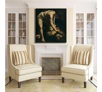 Caravaggio Davide e Golia design quadro stampa tela dipinto telaio arredo casa