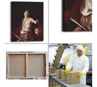 Caravaggio Davide testa Golia 2 quadro stampa tela dipinto telaio arredo casa