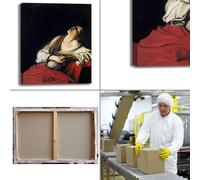 Caravaggio Maria Maddalena estasi quadro stampa tela dipinto telaio arredo casa