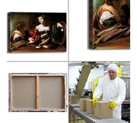 Caravaggio Marta e Maria Maddalena quadro stampa tela dipinto telaio arredo casa