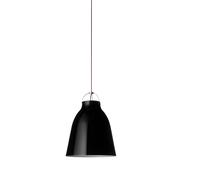 Fritz Hansen Caravaggio Lampada a sospension, nero lucido/cavo rosso - 40 cm , Vendita di giacenze, Merce nuova, Imballaggio originale