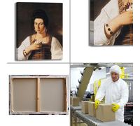 Caravaggio ritratto di cortigiana quadro stampa tela dipinto telaio arredo casa