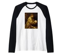 Caravaggio - San Francesco nella Preghiera n. 2 Maglia con Maniche Raglan