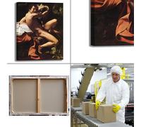 Caravaggio san Giovanni Battista 2 quadro stampa tela dipinto telaio arredo casa