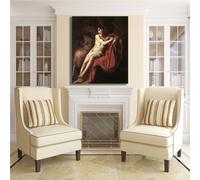Caravaggio san Giovanni Battista 6 quadro stampa tela dipinto telaio arredo casa
