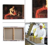 Caravaggio san Girolamo scrivente 2 quadro stampa tela dipinto arredo casa